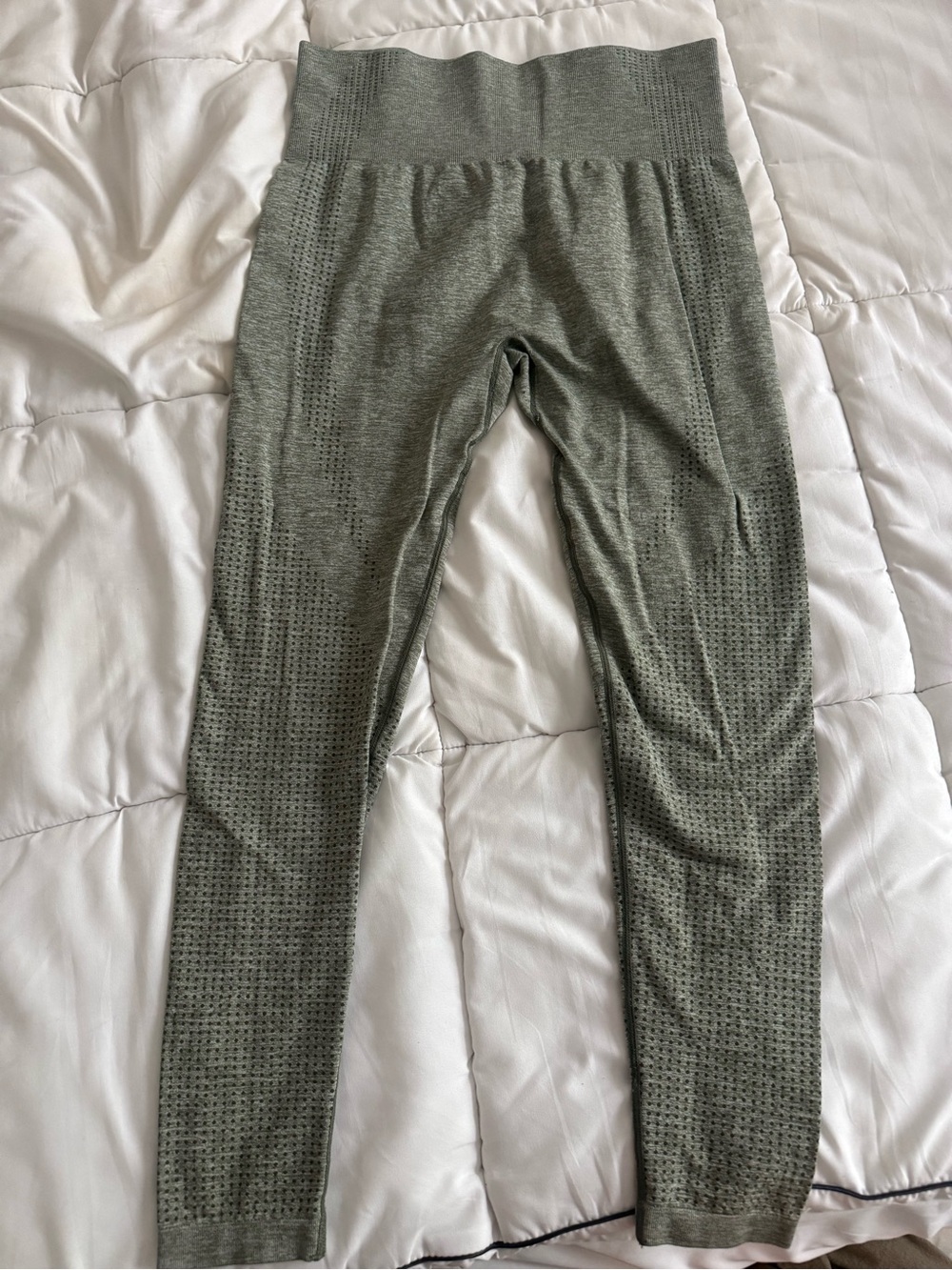 Seamless Olive Green High-Waist Leggings
